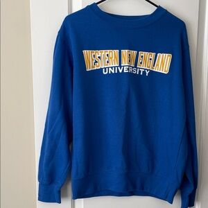 Western New England UNIVERSITY Blue Sweatshirt- unisex